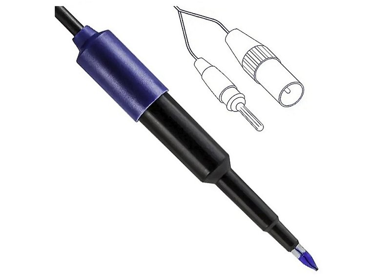 pH elektroda XS 2 Pore F Temp DIN s integrovaným teplotním čidlem a fixním kabelem