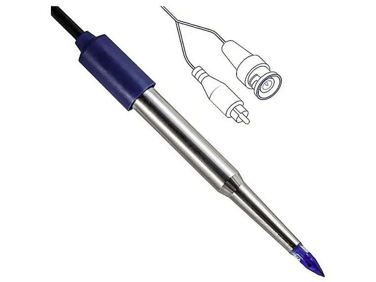 pH elektroda XS 2 Pore Steel T BNC s integrovaným teplotním čidlem a fixním kabelem
