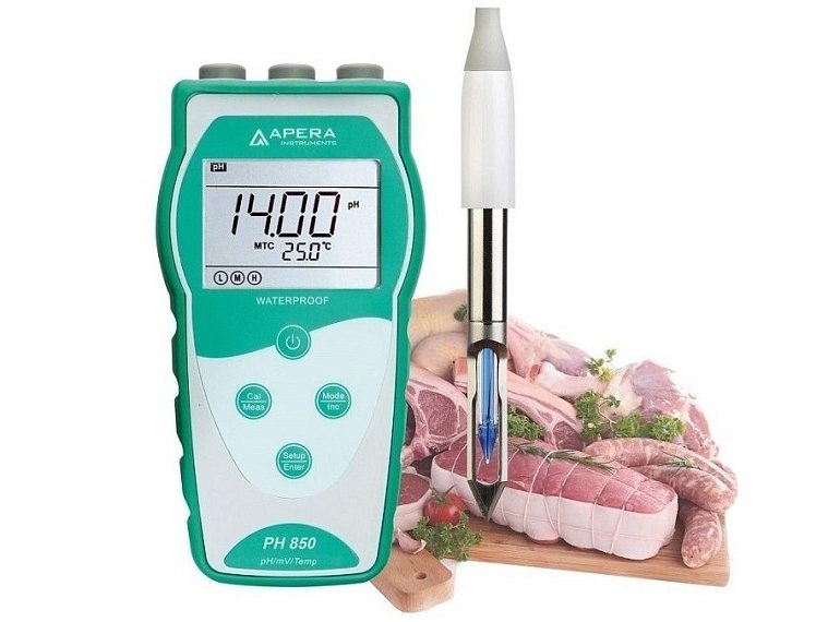 pH 850 BS s vpichovací elektrodou LabSen 763 pro masný průmysl