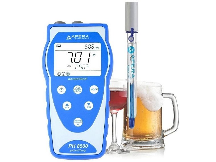 pH 8500 BR s kombinovanou pH elektrodou LabSen 213 pro pivovarnictví a vinařství