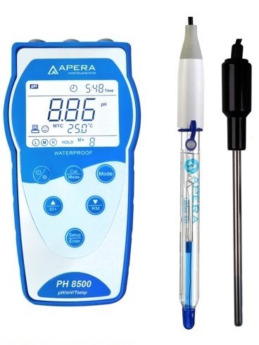 pH 8500 HF s pH elektrodou LabSen 831 pro silné kyseliny a s teplotním čidlem MP 500