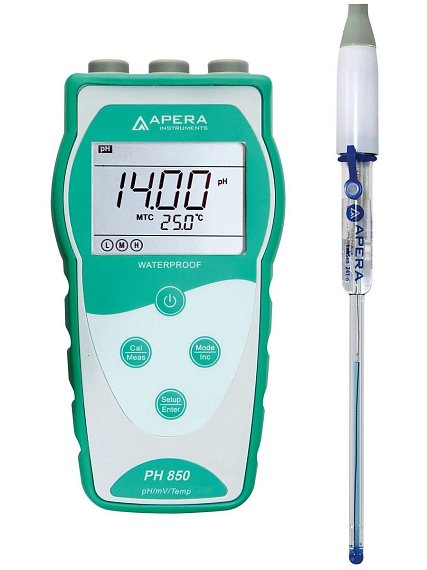 pH 850 MS s kombinovanou pH elektrodou LabSen 243-6 pro velmi malé objemy