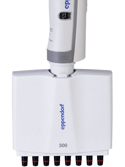 8kanálová pipeta Eppendorf Research Plus s nastavitelným objemem 30 – 300 µl