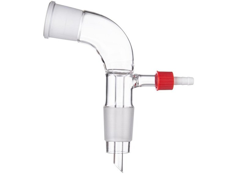 Předloha destilační, alonž, s NZ a plastovou olivkou