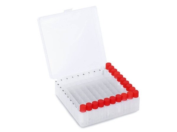 Magnetický box s víkem pro 100 ks mikrozkumavek
