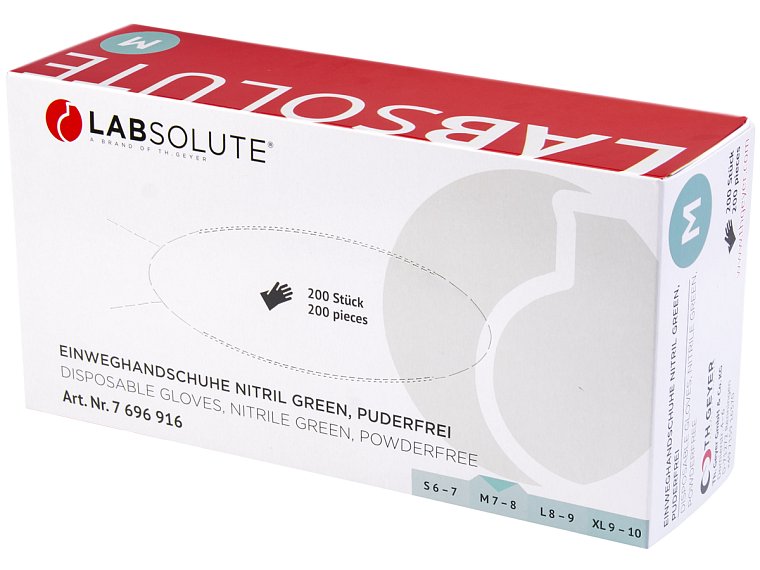 Rukavice nitrilové Green, jednorázové, bez pudru