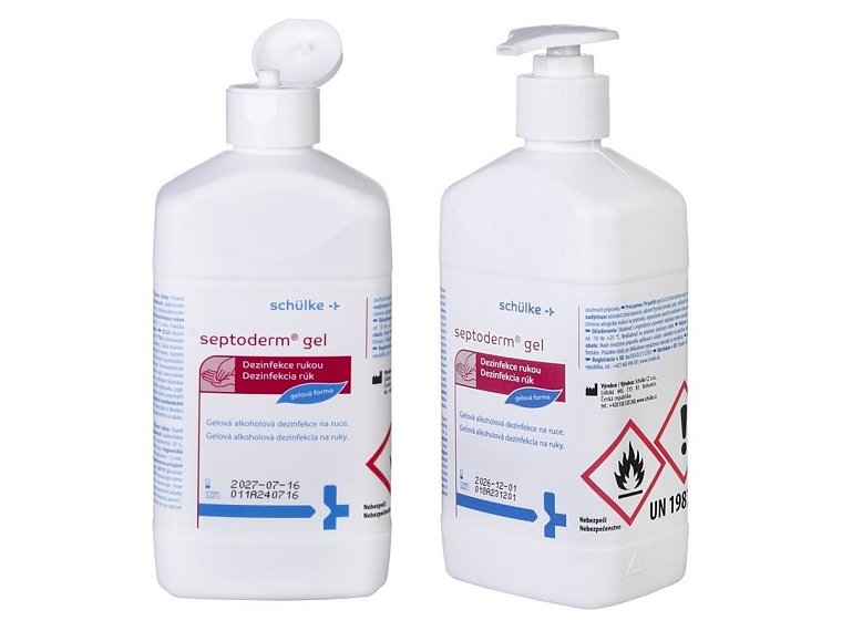 Septoderm gel, gelový dezinfekční přípravek