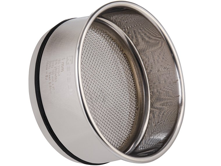 Síto analytické Retsch 100 x 40 mm, třídicí médium drátěná tkanina, nerezový rám, dle ISO 3310-1
