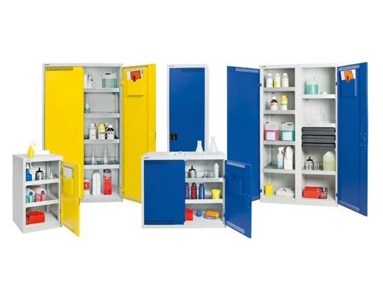 Skříň kovová Stumpf Metall Basic-Plus pro skladování chemikálií