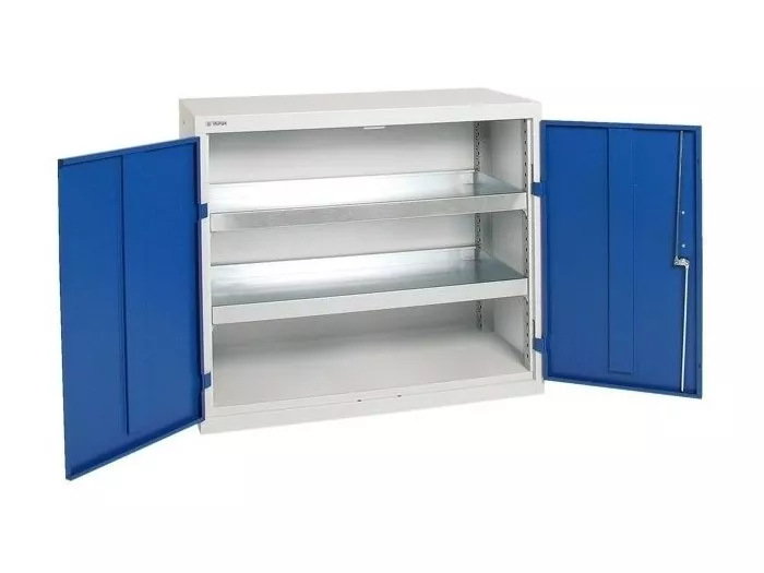 typ B-2, šedý korpus, modré dveře