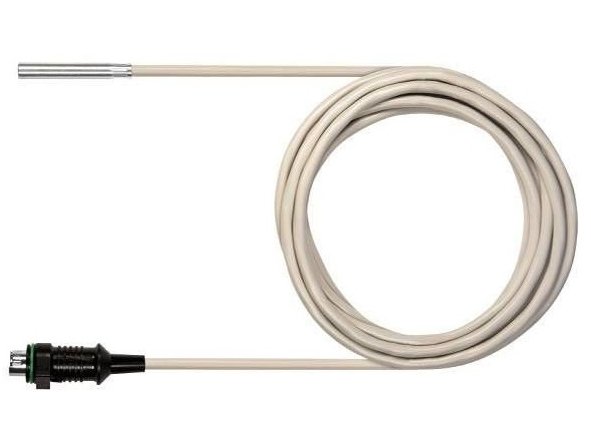teplotní sonda NTC s hliníkovým pouzdrem a plochou špičkou, kabel 2,4 m, IP65