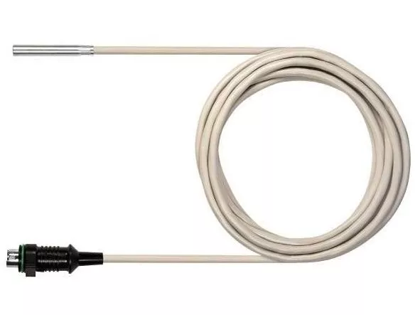 teplotní sonda NTC s hliníkovým pouzdrem a plochou špičkou, kabel 2,4 m, IP65