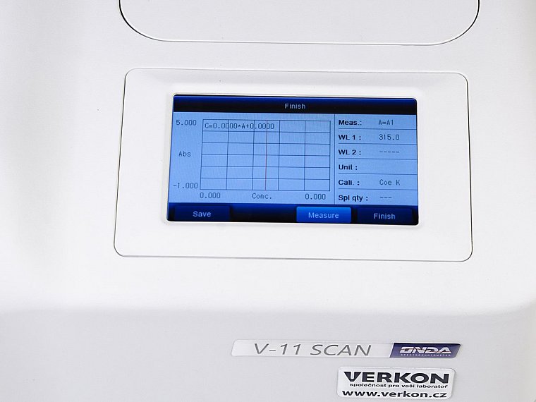 Spektrofotometr Onda TOUCH V-11 SCAN VIS Single Beam