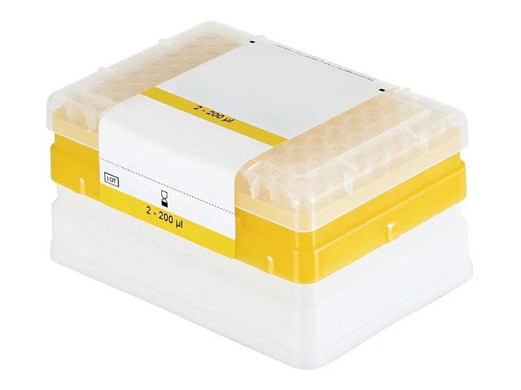 sterilní špičky Biosphere plus s filtrem balené v zásobníku