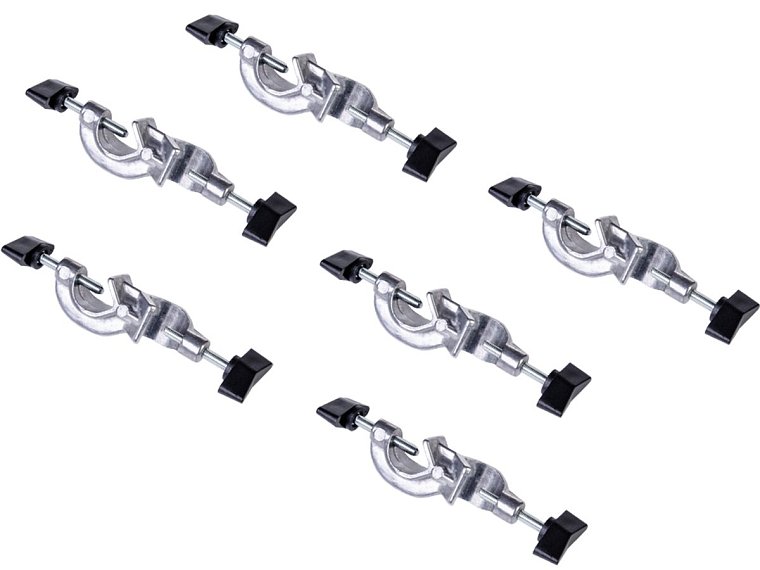 Křížové svorky. Upínací průměr 5 – 12 mm, délka 80 mm.