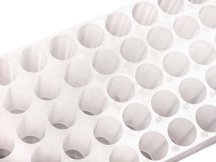 Stojan na mikrozkumavky 1,5 a 2,0 ml, různé barvy, PP