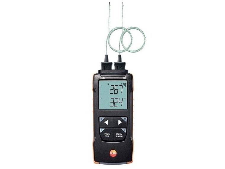 Teploměr 2kanálový testo 922 pro termočlánkové sondy typu K