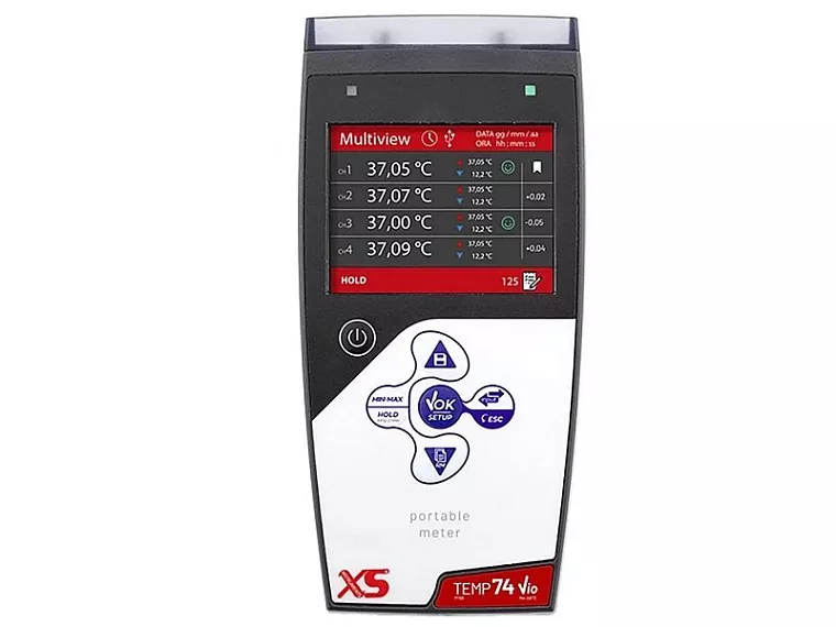 Teploměr digitální XS Temp 74 Vio pro sondy typu PT100, čtyřkanálový