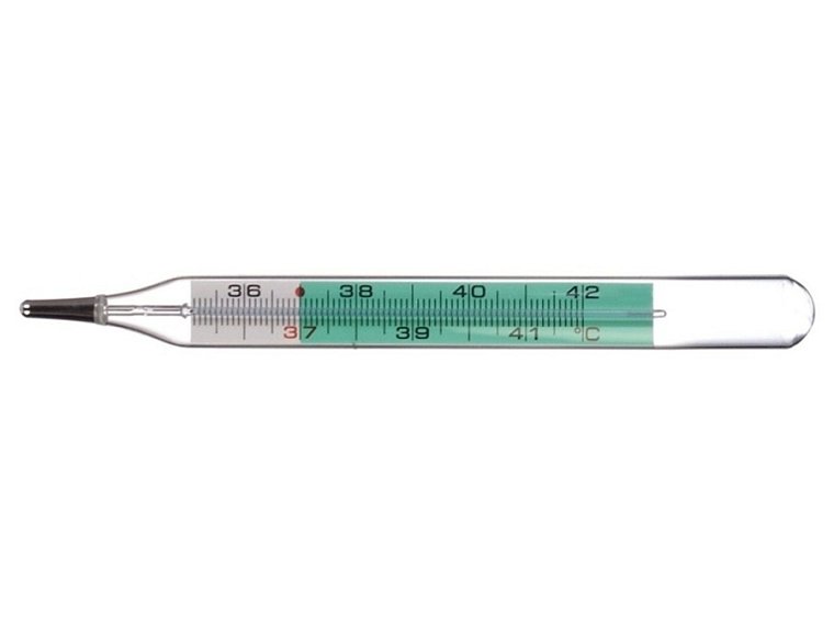 Teploměr lékařský klasický, skleněný