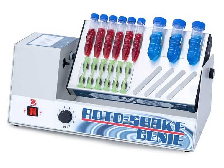 Třepačka Ohaus ROTO-SHAKE Genie e-RT22, kývavý nebo rotační překlopný pohyb
