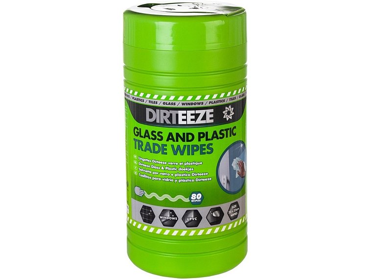 Utěrka vlhčená na sklo a plasty