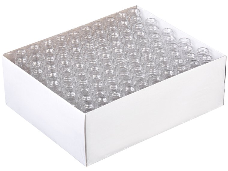 Vialka skladovací bez víčka, různé objemy