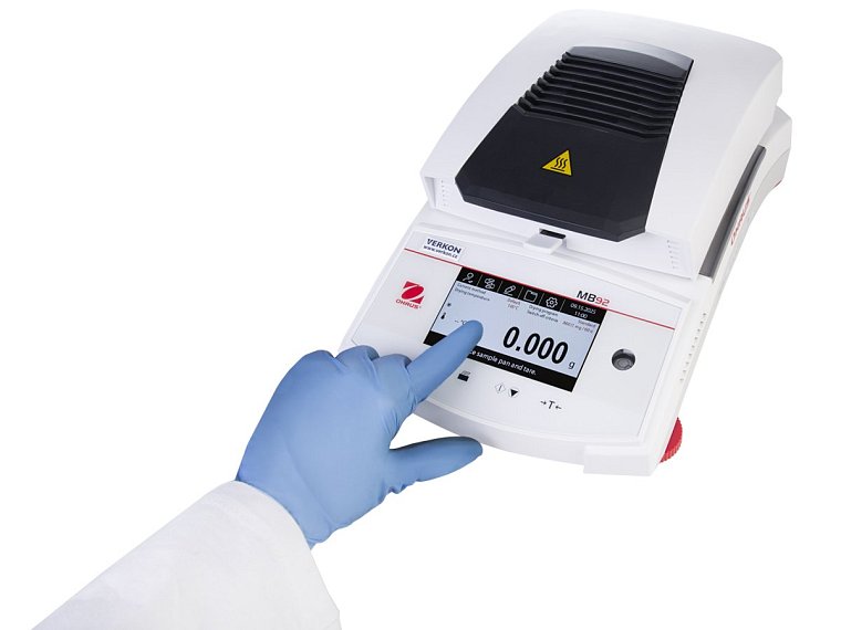 Vlhkostní analyzátor - váhy sušicí Ohaus, série MB Next Gen