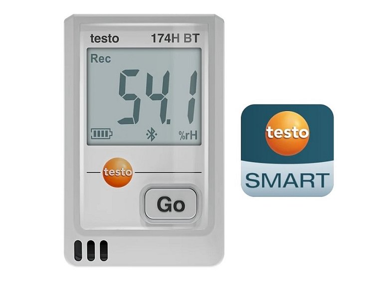 typ 174 H BT s rozhraním Bluetooth a aplikací testo Smart App