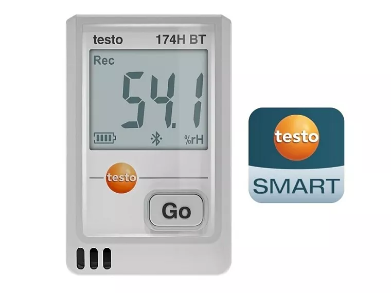 typ 174 H BT s rozhraním Bluetooth a aplikací testo Smart App