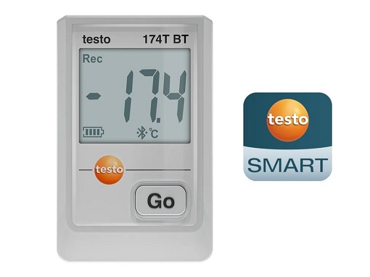 typ 174 T BT s rozhraním Bluetooth a aplikací testo Smart App
