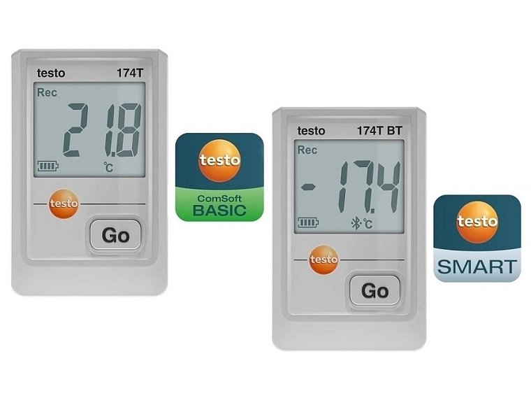 Záznamník teploty testo, série 174 T pro potravinářství a farmacii