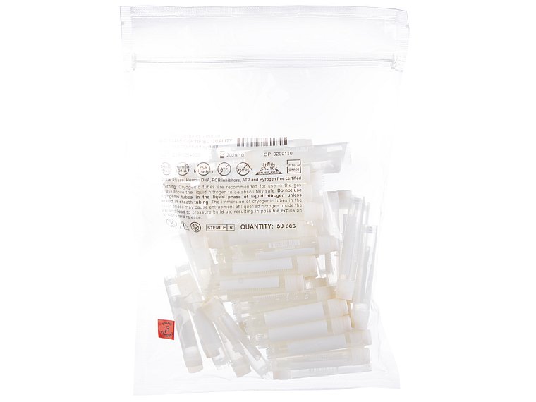 Zkumavka kryoskopická s vnějším závitem, PP