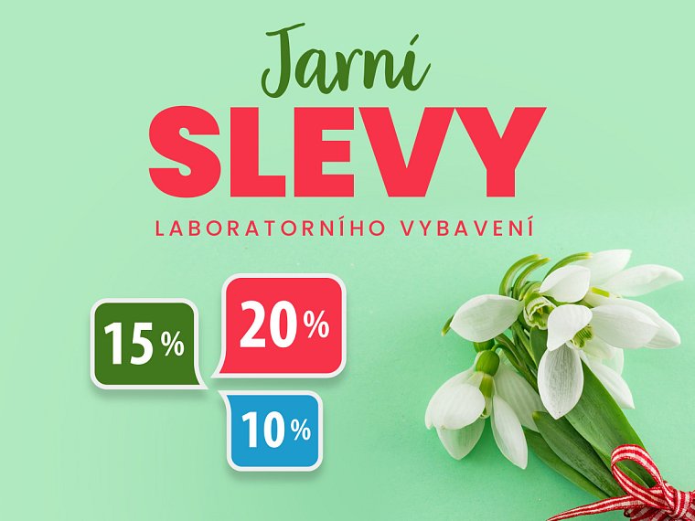 Jarní slevová akce laboratorního vybavení právě propukla!